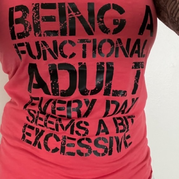 Functioning adult tank top. Racerback. Light weight. - Picture 3 of 3